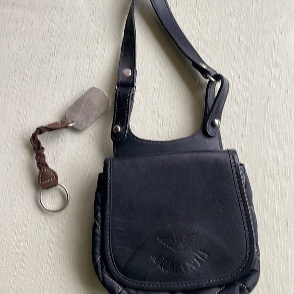 Cute Armani exchange quilted & leather crossbody bag - Picture 4 of 5